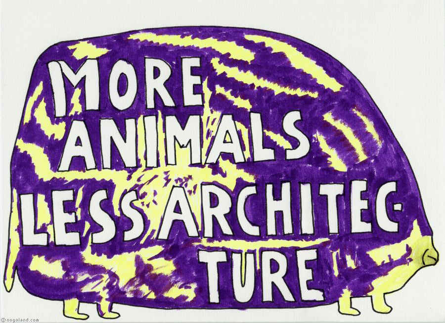 More animals less architecture